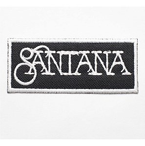 Patch Bordado Música Santana Tarjeta 10x4cm