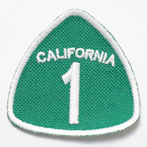 Patch Bordado Placas California 1 6x6cm