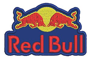 Patch Bordado Energéticos Red Bull 15x9,6cm