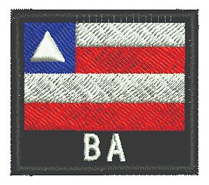 Patch Bordado Bandeiras Bandeira Bahia 4,5x4cm