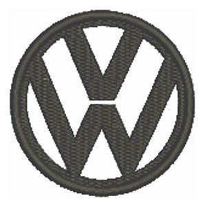 Patch Bordado Carros Volkswagen Logo B 8x8cm