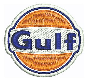 Patch Bordado Marcas Gulf Oleo Mrc033l0264a060 6,4x6cm