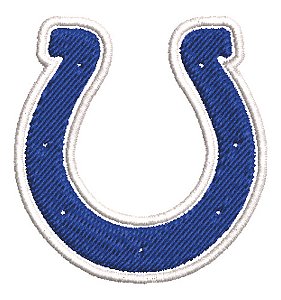 Patch Bordado Esportes Nfl Indianapolis Colts 8x8cm