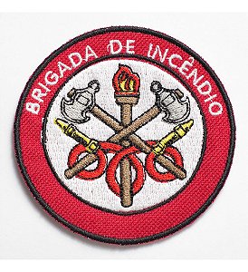 Patch Bordado Profissões Brigada De Incendio 8x8cm