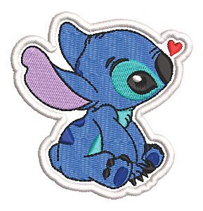 Patch Bordado Cartoons Stitch 8x8cm