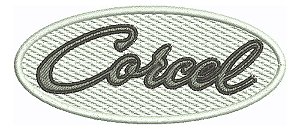 Patch Bordado Carros Corcel Logo 10x4,3cm