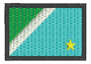 Patch Bordado Bandeiras Bandeira Mato Grosso Do Sul 6x4cm