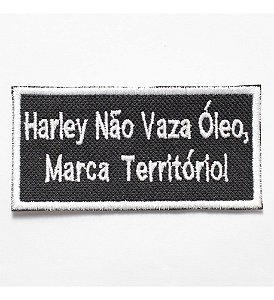 Patch Bordado Frases Frase Motociclista 10 9x4,5cm