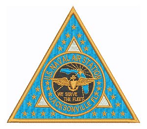 Patch Bordado Top Gun Naval Air 11,5x10cm