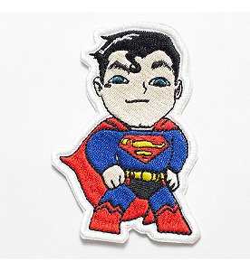 Patch Bordado Cartoons Super Man Jovem 4,7x7cm