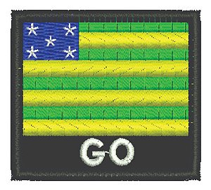 Patch Bordado Bandeiras Bandeira Goias 4,5x4cm