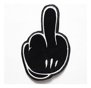 Patch Bordado Cartoons Dedo Do Mkeio Mockey 6x9cm