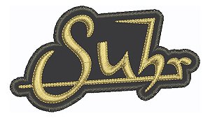 Patch Bordado Música Suhr Guitars 10x5,6cm
