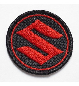Patch Bordado Motos Suzuki Logo 6x6cm