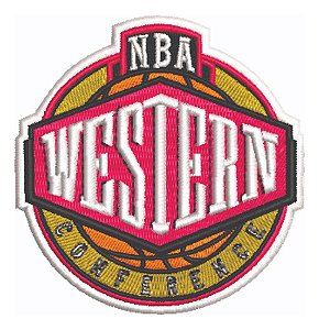 Patch Bordado Esportes Nba Western Conference 8x8cm