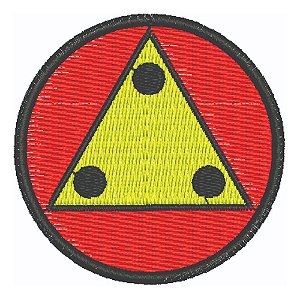 Patch Bordado Masson Circulo 6x6cm