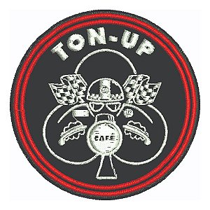 Patch Bordado Café Racer Ton Up Cafe Racer 8x8cm