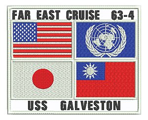 Patch Bordado Top Gun East Far Cruise 17,8x14,4cm