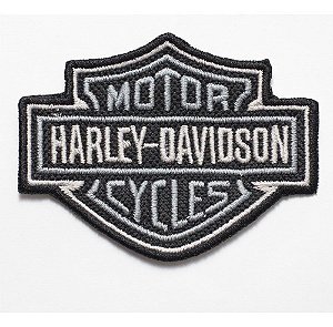 Patch Bordado Harley Davidson 8x8cm