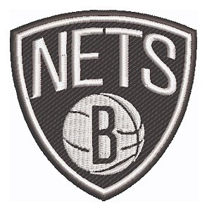Patch Bordado Esportes Nba Brooklyn Nets 7,8x8cm