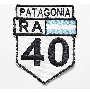 Patch Bordado Placas Patagonia Ra 40 5,8x7cm