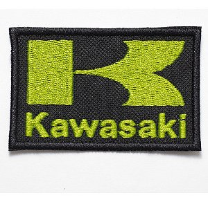 Patch Bordado Motos Kawasaki Tarjeta 8x5cm