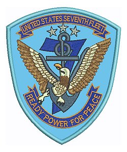Patch Bordado Top Gun Seventh Fleet 10x12cm