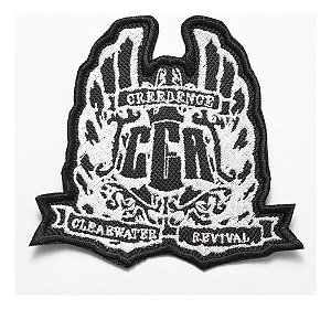 Patch Bordado Música Creedence C R Logo 9x8,5cm