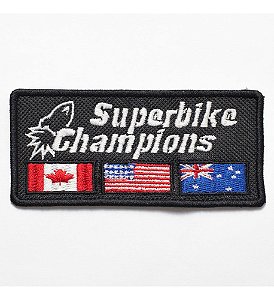 Patch Bordado Marcas Joe Rocket Superbike Peito 10x4,7cm
