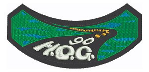 Patch Bordado Harley Davidson Hog 1990 Harley Davidson Anual 14,4x7cm