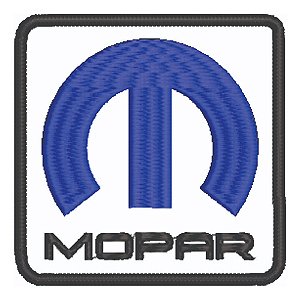 Patch Bordado Marcas Mopar 8x8cm
