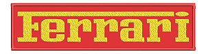 Patch Bordado Carros Ferrari Tarjeta 30x7,5cm