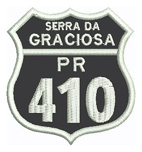 Patch Bordado Placas Serra Da Graciosa Pr410 5,6x6cm