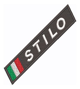 Patch Bordado Carros Fiat Stilo Logo 11x2cm
