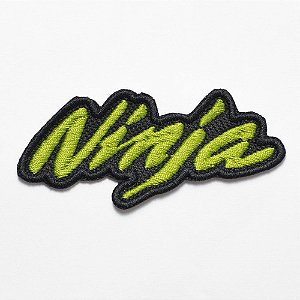 Patch Bordado Motos Kawasaki Ninja Logo 9x4cm