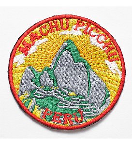 Patch Bordado Viagens Machu Picchu Peru 7x7cm