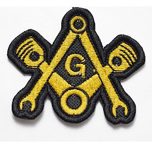 Patch Bordado Masson Pistoes 7,3x6cm
