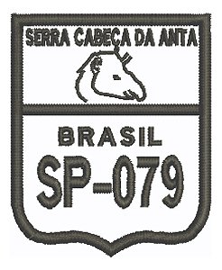 Patch Bordado Placas Serra Cabeça Da Anta Sp079 Des 5,7x7cm