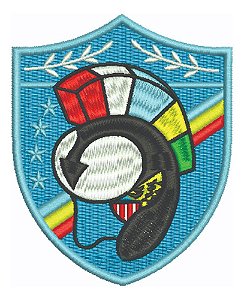 Patch Bordado Top Gun Capacete 8,1x10cm