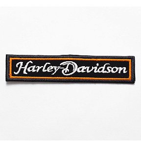 Patch Bordado Harley Davidson Tarjeta Borda 10x2cm