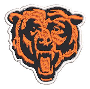 Patch Bordado Esportes Nfl Chicago Bears 8x8cm