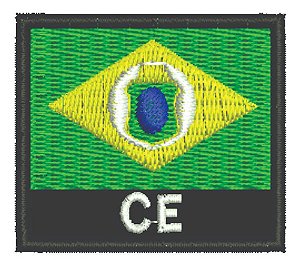 Patch Bordado Bandeiras Bandeira Ceara 4,5x4cm
