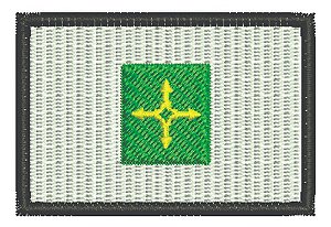 Patch Bordado Bandeiras Bandeira Distrito Federal 6x4cm