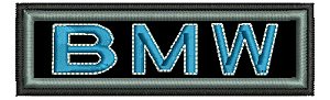 Patch Bordado Bmw Tarjeta 10x3cm
