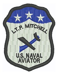 Patch Bordado Top Gun Mitchel 5,4x7cm