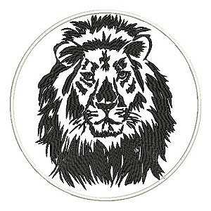 Patch Bordado Grandes Leao 28x28cm
