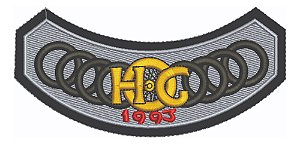 Patch Bordado Harley Davidson Hog 1993 Harley Davidson Anual 14,4x7cm