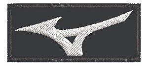 Patch Bordado Marcas Mizuno Fundo 6x2,5cm