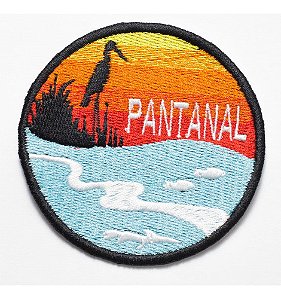 Patch Bordado Viagens Pantanal 7x7cm