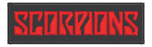 Patch Bordado Música Scorpions Tarjeta10cm 10x3cm